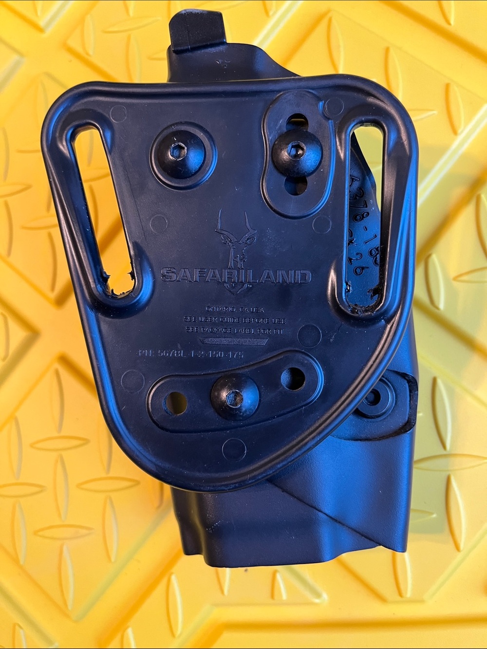 Safariland Black Duty Holster Paddle Mount - Men Accessories